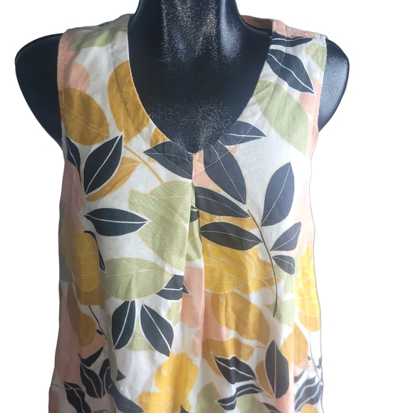 Rachel Zoe Linen Sleeveless Trapeze Dress S - Picture 3 of 8